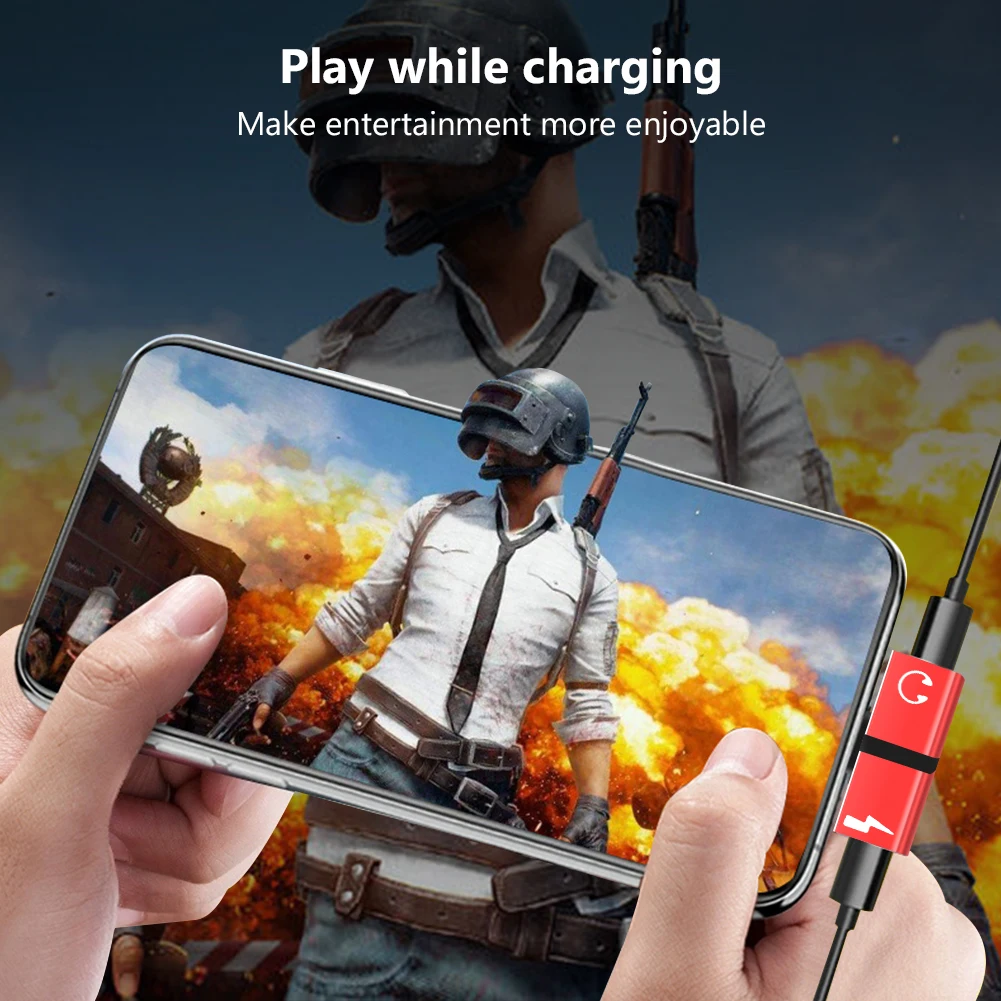 iphone adapter play while charging