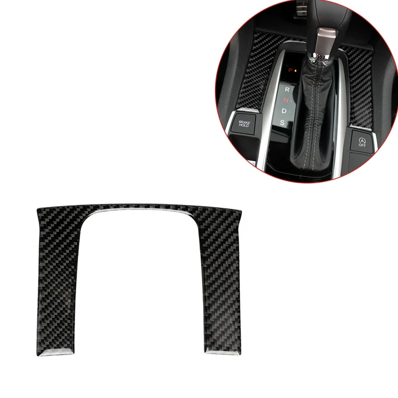 

Carbon Fiber Style Console Gear Box Panel Cover Trim for Honda Civic 10Th 2016-2019 Interior Mouldings