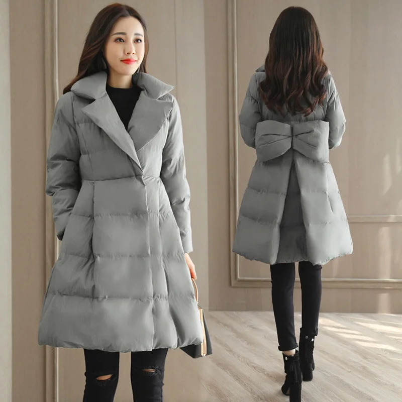 

2017 Autumn And Winter New Style Women's 2018 Only Product Small Short Collocation Cool Fashion Middle Long Coat Cotton-padded J