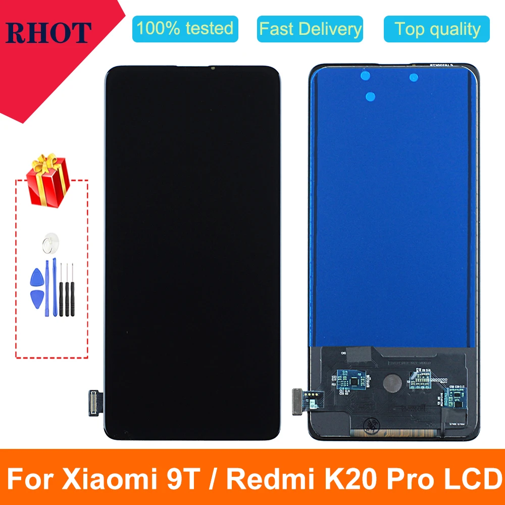 

For Xiaomi Mi 9T Pro 6.39 inch LCD frame for Xiaomi Mi 9T Super AMOLED K20 Pro LCD Redmi K20 display with touch digitizer