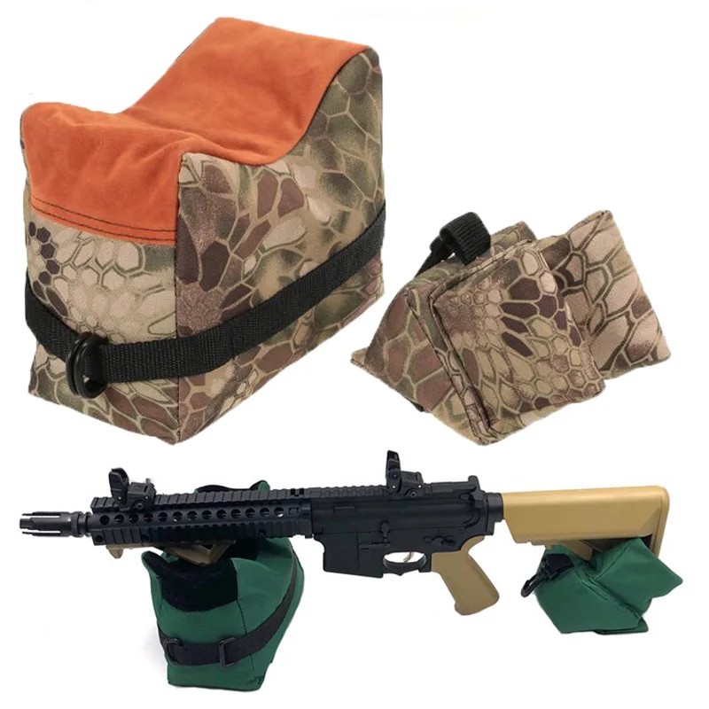 Sniper Shooting Bag Gun Front Rear Target Stand Rifle Support Sandbag Bench Unfilled Outdoor Tack Driver Hunting Rest | Спорт и