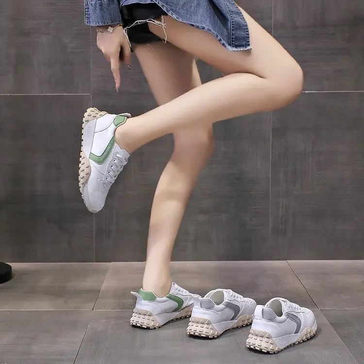 Little White Women's Shoes 2021 New Autumn Women's Shoes Single Shoes Autumn Sports and Leisure Old Shoes Spring and Autumn