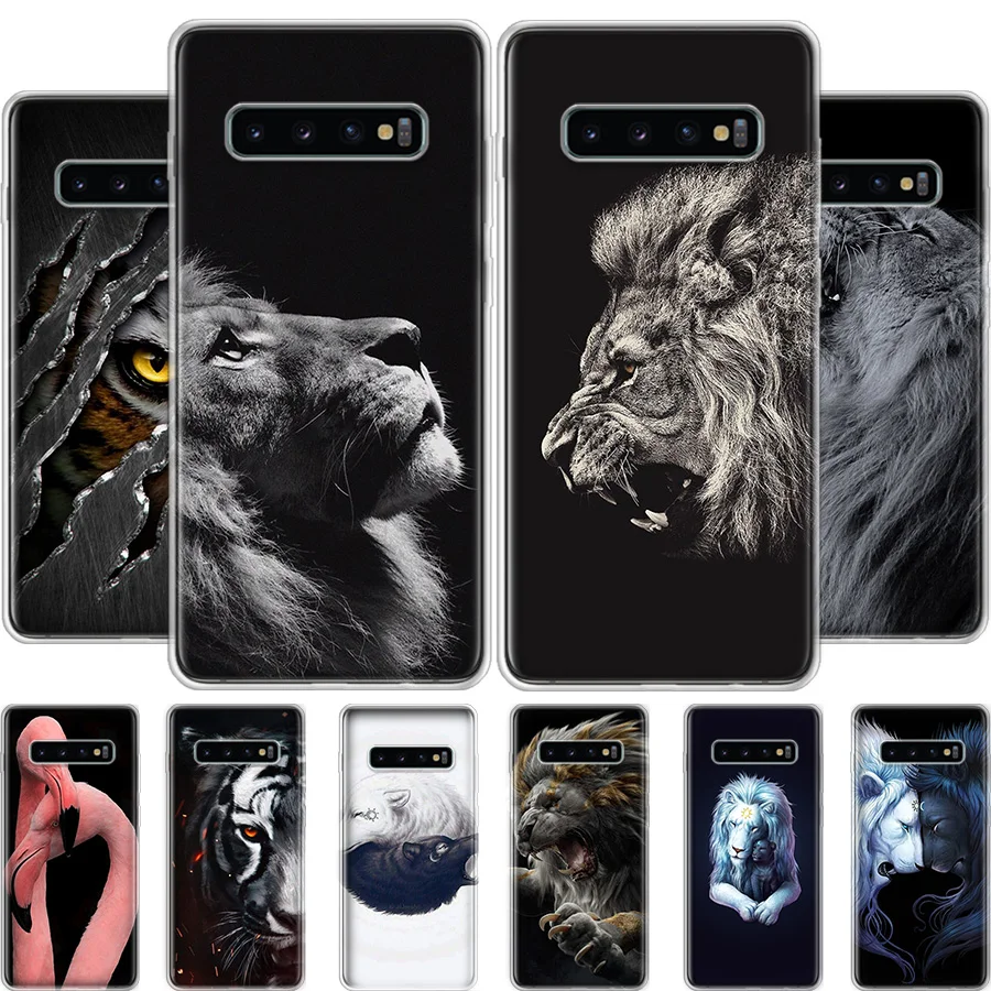 

Animal Lion Wolf Phone Case For Samsung Galaxy S7 S8 S9 S10 S20 NOTE 8 9 10 J4 J6 PLUS LITE Ultra Cover Soft Silicone TPU
