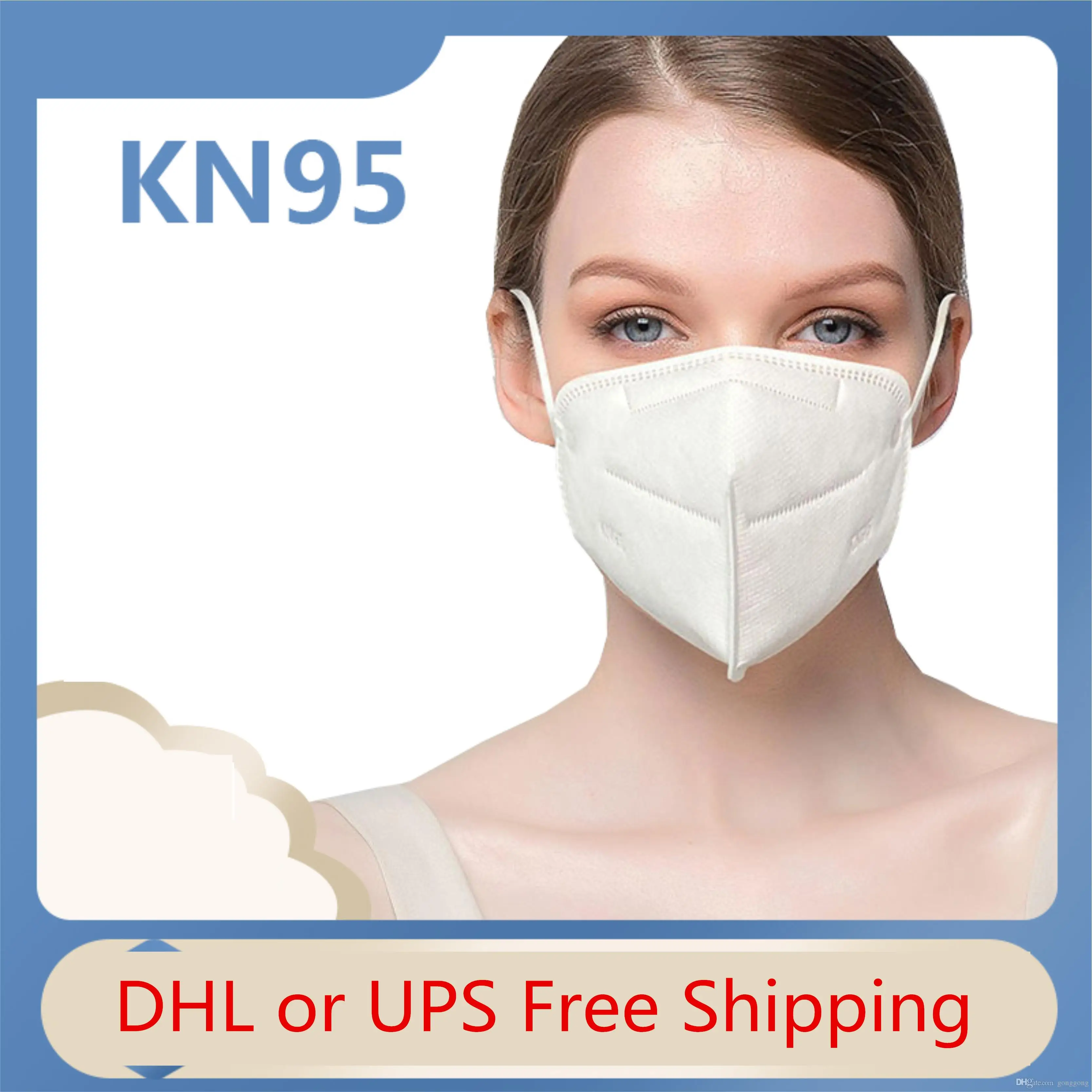 

Fast Ship Disposable KN95 Mask FFP2 Protective Mask Safety Masks 95% Filtration for Dust Particulate Pollution N95 Protection