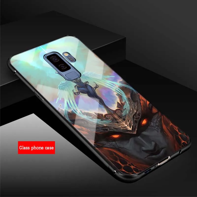Лига Легенд закаленное Стекло чехол для телефона для samsung Galaxy NOTE 8 9 S8 S9 S10 плюс A6 A6S A8 A7 J6 J8 - Цвет: B19071208-10.jpg