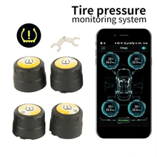 Aliexpress - C01 Bluetooth 5.0 TPMS Car Tire Pressure Monitor System Phone APP Monitoring Alarm with 4 Sensors for IOS Android Mobile