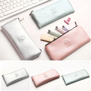 

Students Pencil Case Pen Box School Stationery Cosmetic Makeup Pouch Zipper Bag