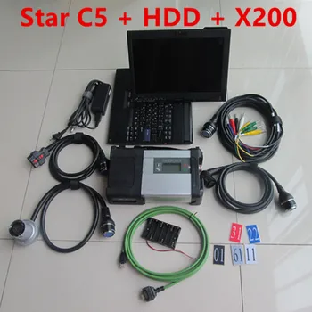

2020.3 MB STAR C5 with full Software hard drive 500GB HDD SD C5 installed well in Laptop X200 touch screen Ready to work