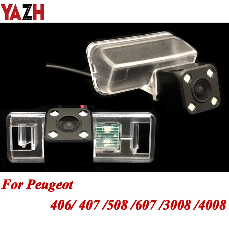 Яж CCD Автомобиль обратный резервный Камера для Peugeot 406 407 508 3008 3008CC 4008 HD зеркало