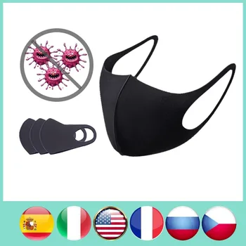 

Unisex Dust Mask Breathable Sponge Face Mask Reusable Anti Pollution Face Shield Wind Proof Mouth Cover Proof Flu Face Masks