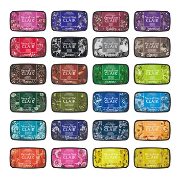 

24 color stamp pad Tsukineko VersaFine CLAIR Quick-drying detail printing pad/color ink pad Making greeting cards/smearing seals