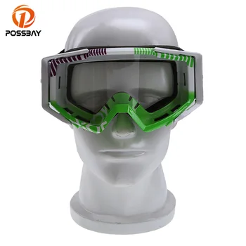 

POSSBAY Clear Classic Motorcycle Glasses Punk Motorbike Moto Skiing Sport Cycling For Motocross Goggles Eyewear Sunglasses