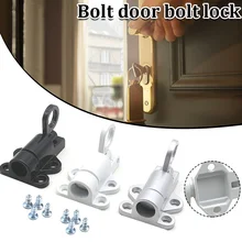 2021 Aluminum Alloy Latch Automatic Mounting Bolt Pull Ring Spring Bounce Latch For Home Window @LS