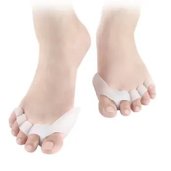 

Bunion Corrector Silicone 5 Holes Overlapping Toe Separator Straightener Unisex Pain Relief Hallux Valgus Orthodontic Corrector