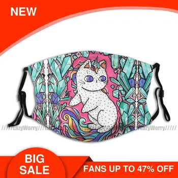 

Unicorn Mouth Face Mask Unicorn Kitty Facial Mask Kawai for Adult with Filters Cool Mask