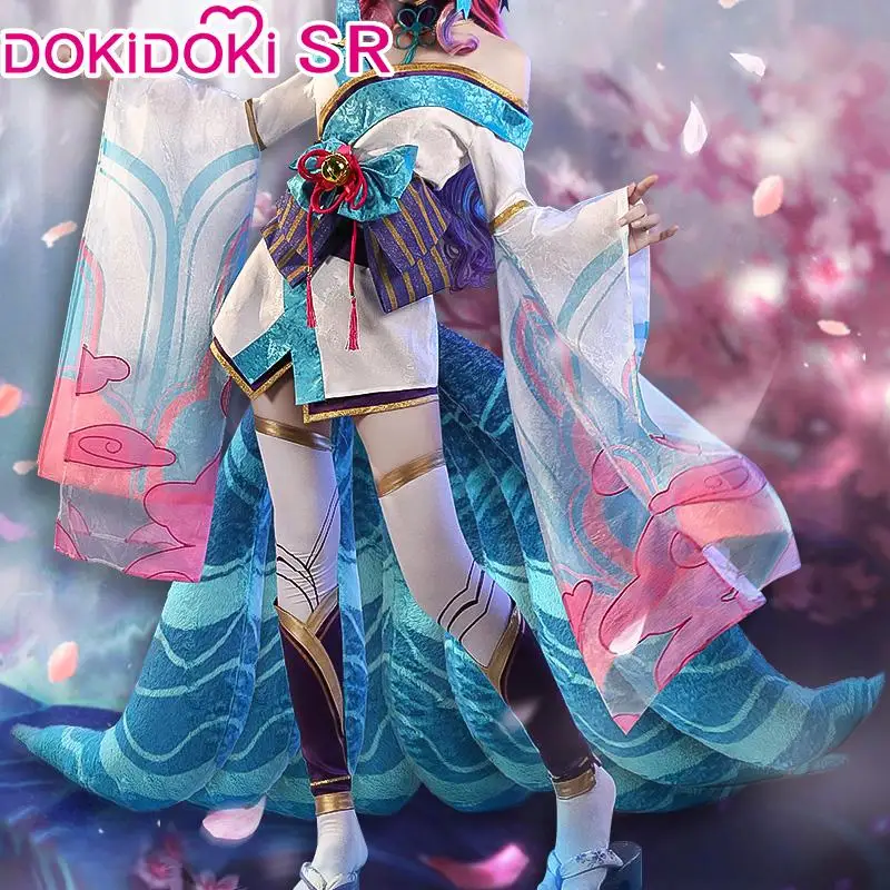 DokiDoki SR игры League of Legends Косплэй Дух цветок Ари LOL Для женщин Ahri костюм|Игровые