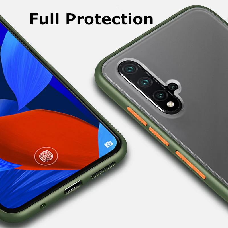 Vopton матовый полупрозрачный чехол для huawei Nova 5 T, чехол для телефона, силиконовая рамка, твердая Прозрачная защитная задняя крышка, противоударный