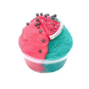 

антистресс 120ml Grape Lemon Fruit Fluffy Putty Brushed Slime Clay Decompression Kids Toy