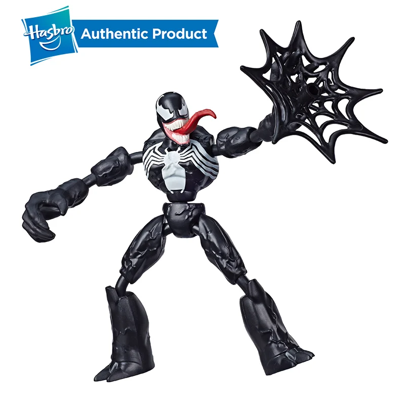 Hasbro Marvel Spider Man Bend and Flex Venom игрушка фигурка 6 дюймовая гибкая включает в себя веб