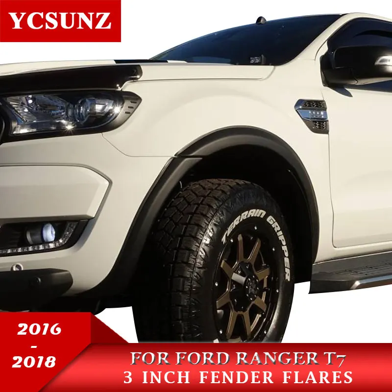 3 дюймовые накладки на крылья свод колеса для Ford Ranger T7 2016 2017 2018 Wildtrak двойная