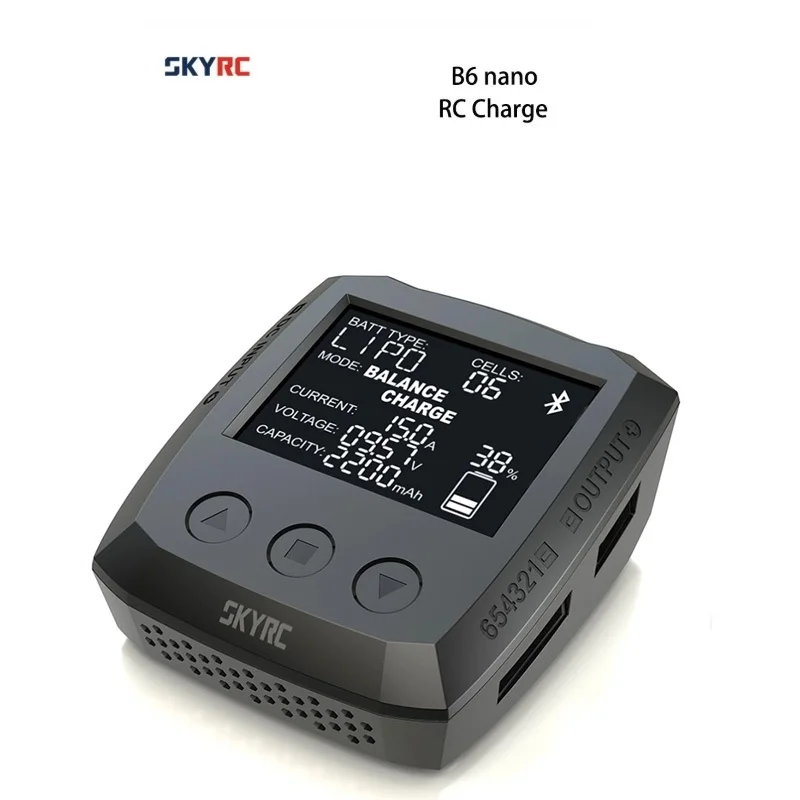 SKYRC B6 Nano Duo 2X100W 15A AC Bluetooth Смарт зарядное устройство Dis Поддержка Sky приложение |