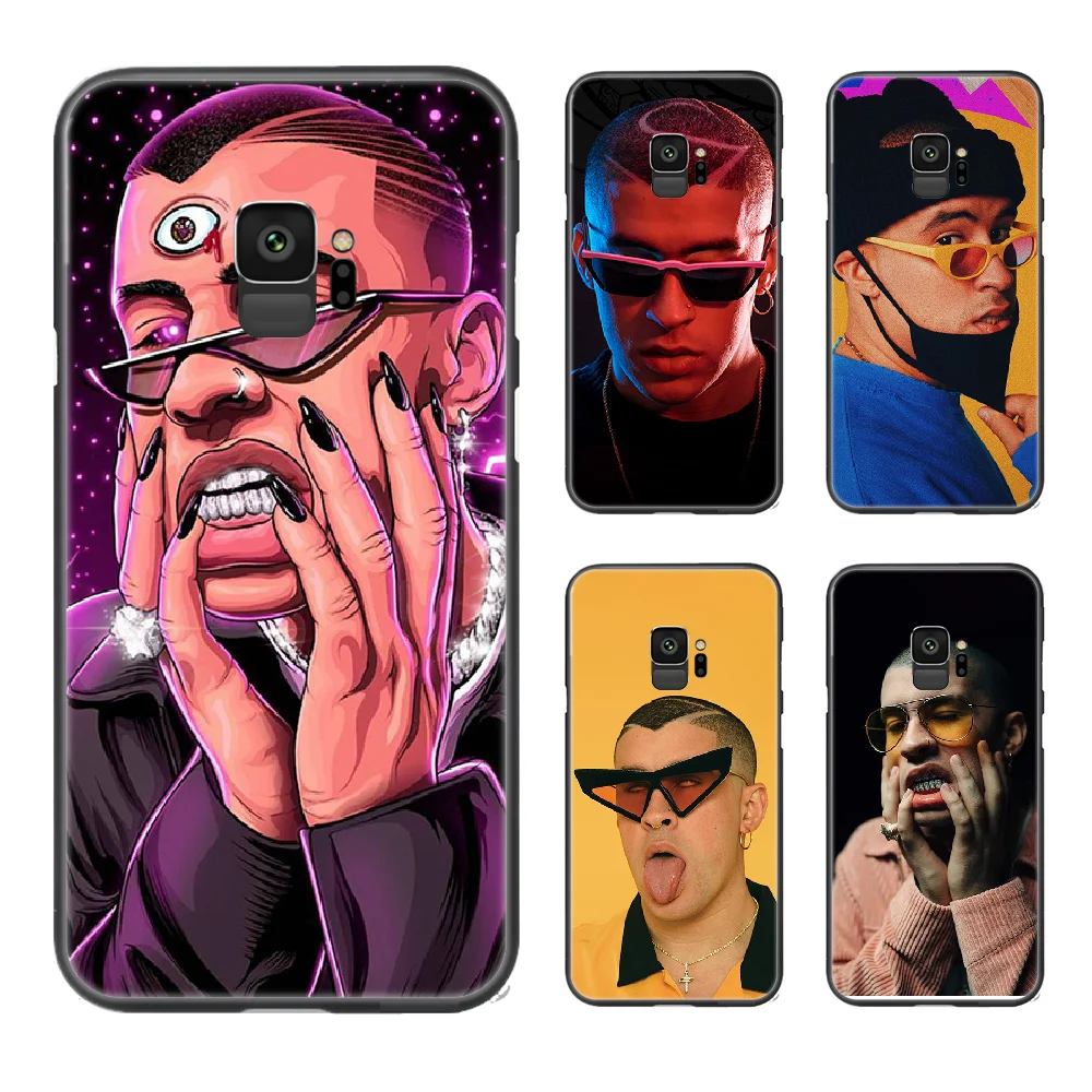 Чехол для телефона bad bunny чехол Samsung Galaxy A10 A20 A30 E A40 A50 A51 A70 A71 J 5 6 7 8 S черный бампер