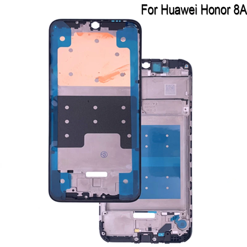 Держатель ЖКД Экран на переднюю раму для huawei Honor 8A Корпус чехол средняя рамка без Мощность кнопки регулировки громкости Honor8a Запчасти