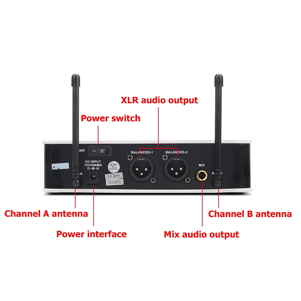 EYK E3002 профессиональный УВЧ караоке беспроводной микрофон Система длинный Диапазон двойной металлический ручной микрофон передатчик с функцией отключения звука