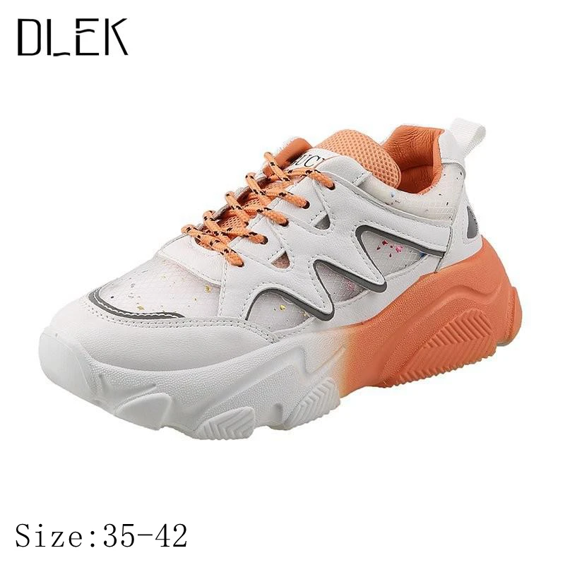 Dlek/женские кроссовки на массивной платформе Индивидуальная уличная мода