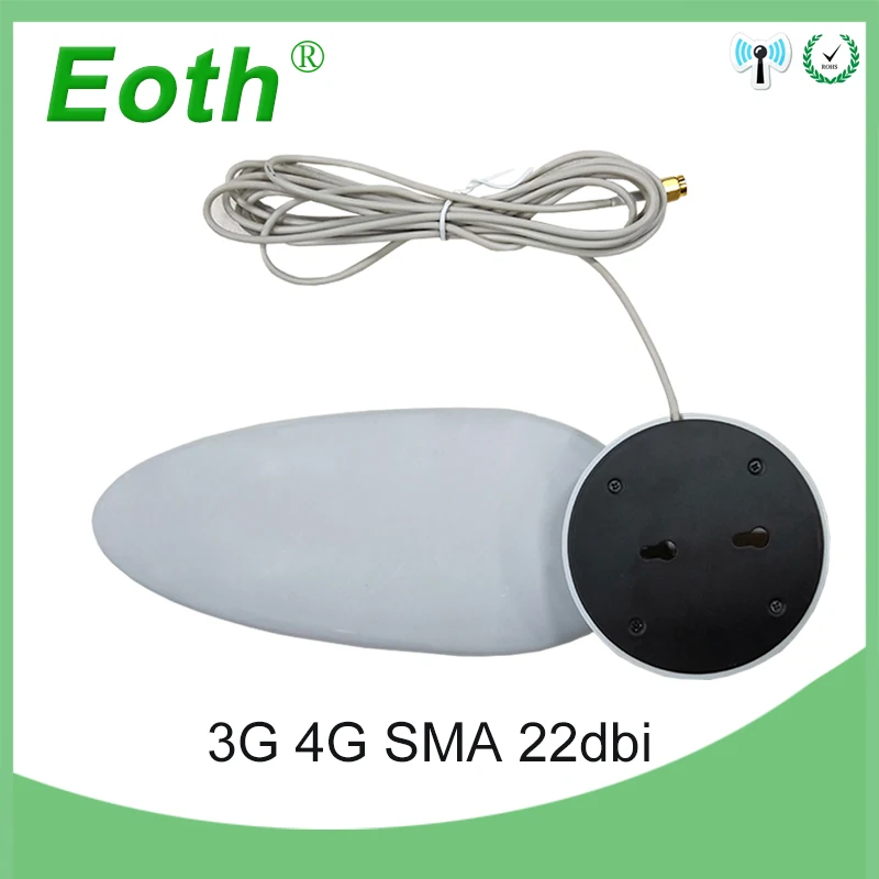 5 шт. Eoth 3G 4G LTE Антенна 22dBi SMA папа 3m внешняя антенна для модемного маршрутизатора +