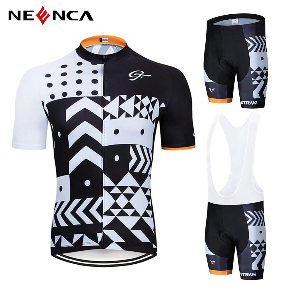Summer Cycling Jersey Set STRAVA Breathable Team Racing Sport Bicycle Mens Clothing Short Bike | Спорт и развлечения