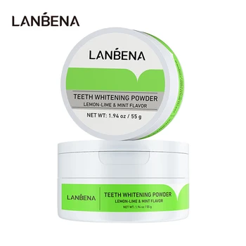 

55g Teeth Whitening Powder Lemon-lime & Mint Flavor Tooth Cleaning Brightening Powder Teeth Whitening Powder