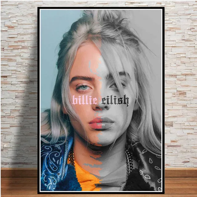 DIY 5D алмазная вышивка на холсте Billie Eilish плакат певица Алмазная вышивка крестиком Мозаика Полный Стразы год - Цвет: Nordic ZZ13084-11