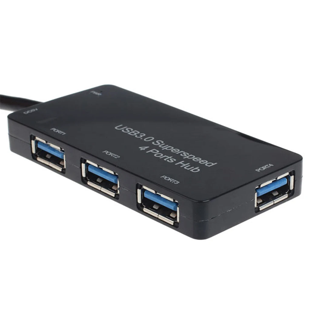 USB 3.0 Hub 4-Port Splitter Docking Station For PC  Notebook Laptop