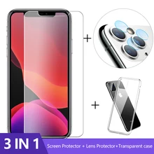 3-в-1 чехол+ Камера защитный Стекло для iphone 11 pro max Экран протектор iphone Xr объектив Стекло на iphone 11 pro max Стекло iphone 11чехол