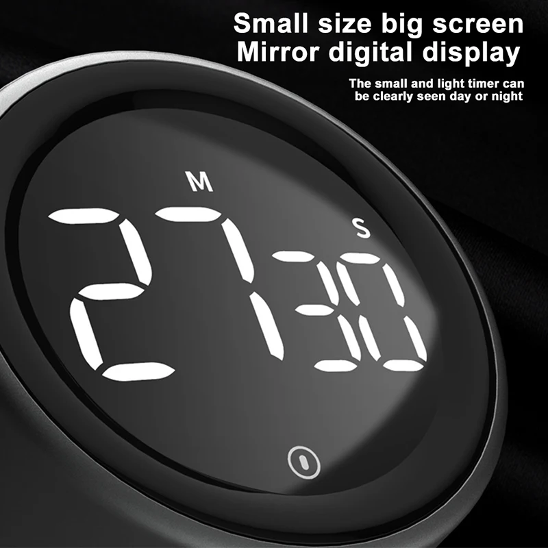 Timer digitale magnetico da cucina, conto alla rovescia, timer meccanico da cucina, orologio da allarme, timer da cucina a LED_voghion.com