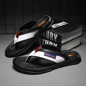 

2020 Summer Beach Shoes Man Black Gray Men Flip Flops Anti-Slip Pool Slippers Mens Designer Men Beach Slippers Brand Flip Flops