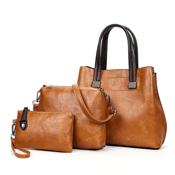 

3Pcs/set Women Ladies Leather Handbag Shoulder Bag Tote Purse Messenger Satchel Crossbody Top Handle Bags M6CC