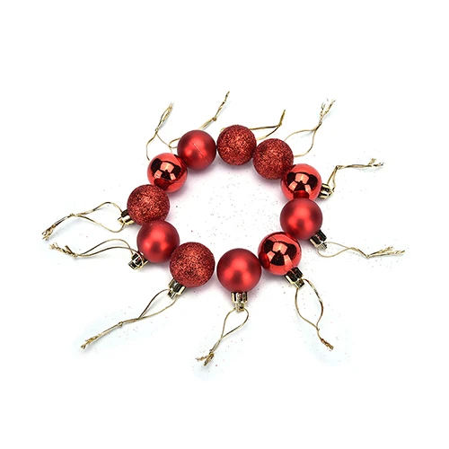 24pcs/lot Hanging Xmas Party Ornament decorations for Home Christmas decorations 30cm Christmas Tree Decor Ball Bauble
