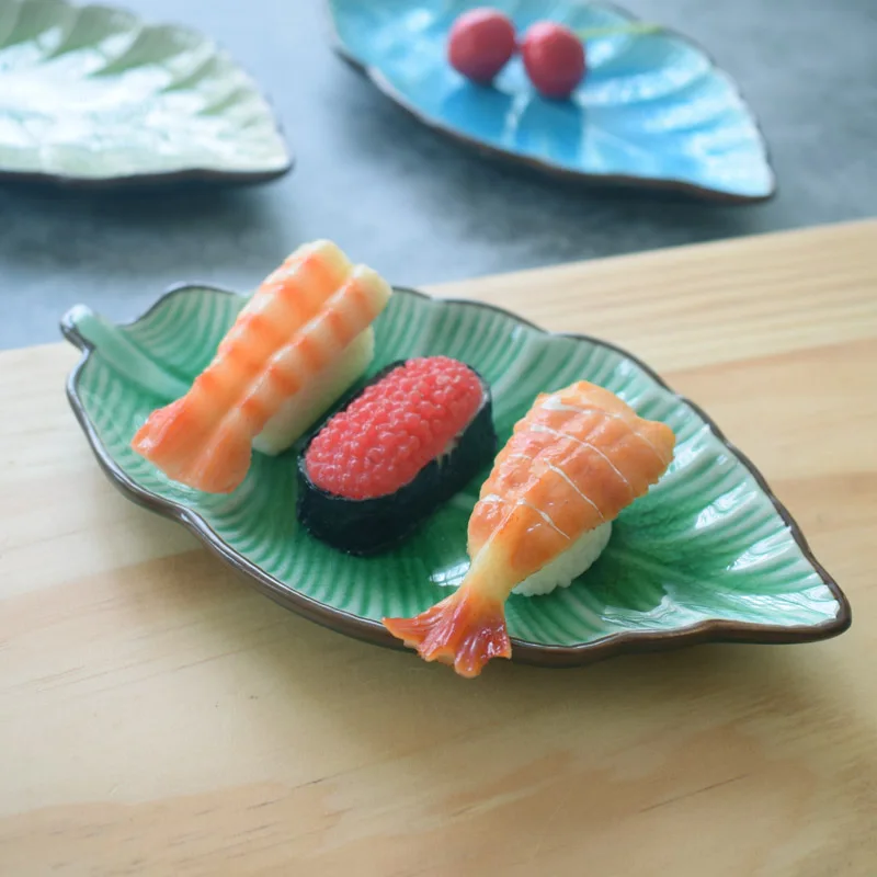 Прямоугольная тарелка для суши японская кухня креативная ледяная трещины
