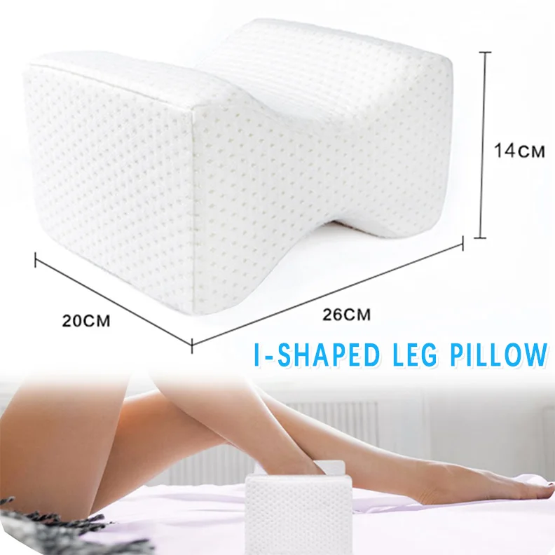 

Memory Foam Knee Pillow - Orthopedic Knee Support Pillow for Hip Pain, Chronic Back Pain, Sciatica Relief Scoliosis