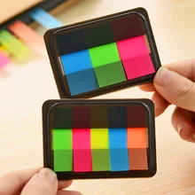 Флуоресцентные цветные самоклеющиеся блокноты для заметок, липкая закладка для заметок, маркеры, стикеры для заметок, бумага для офиса, школьные принадлежности