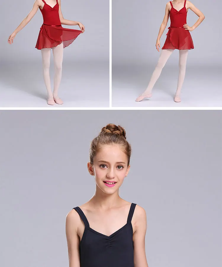 North Dance/детский балетный костюм с короткими рукавами; костюм для балета; для девочек; один размер; одежда для акробатики; Уретановая эластичная одежда