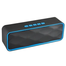 Mini Bluetooth Speaker Portable Column Bass Subwoofer Support Fm Radio Aux Usb Tf Card Hifi Portable Speaker For Computer Iphone 10w portable column bluetooth speaker touch control wireless bass speaker with mic fm radio tf card u disk aux for iphone pc