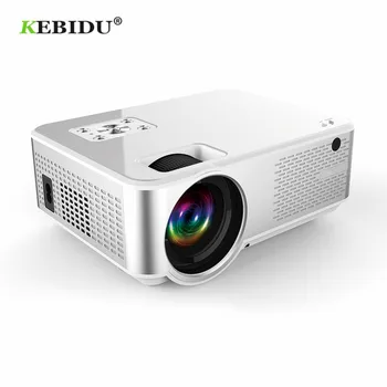 

KEBIDU HD Mini Projector 1280 x 720P LED Android Projector Video Home Cinema HDMI Movie Game Projector
