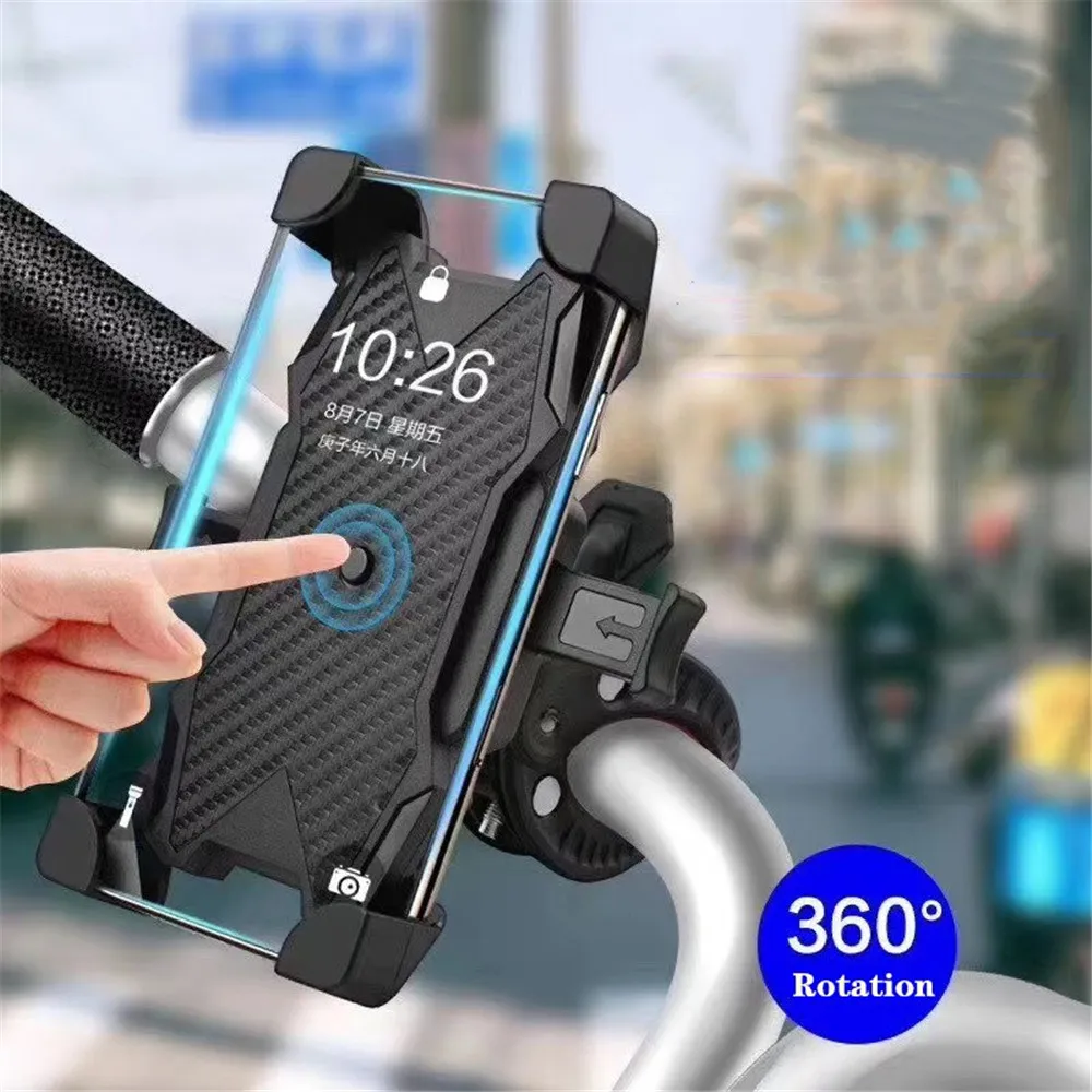 mobile phone holder Bike Phone Holder Handlebar Stand Mount Bracket Mount Phone Holder Universal Bicycle Motorcycle Phone Holder for IPhone Samsung bedside phone holder