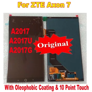 

100% Original Working Sensor LCD Display Touch Screen Digitizer Assembly + Frame For ZTE Axon 7 A2017 A2017U A2017G Pantalla