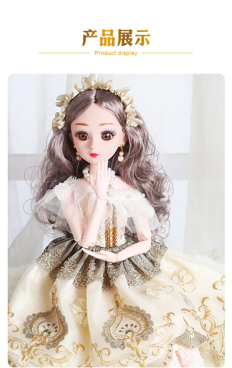 60 см BJD кукла 1/3 с красивой одеждой парики обувь макияж ручной работы красивые игрушки силиконовые куклы реборн игрушки для детей подарок