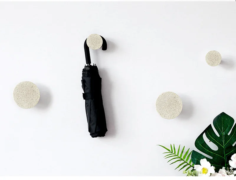 4pcs/set Wall Hanger Wall Hanging Wall Hanger Bathroom Kitchen Hook Entrance Hook Combination Minimalist Resin Hook