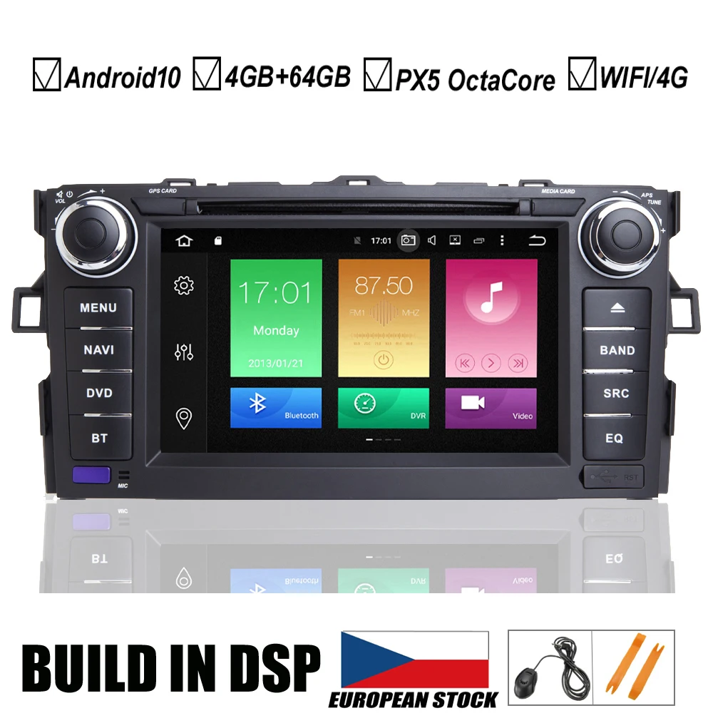 7 IPS автомобильный Android 10 0 DVD GPS плеер для Toyota AURIS 2006 2007 2008 2009 2010 2011 автомобильная